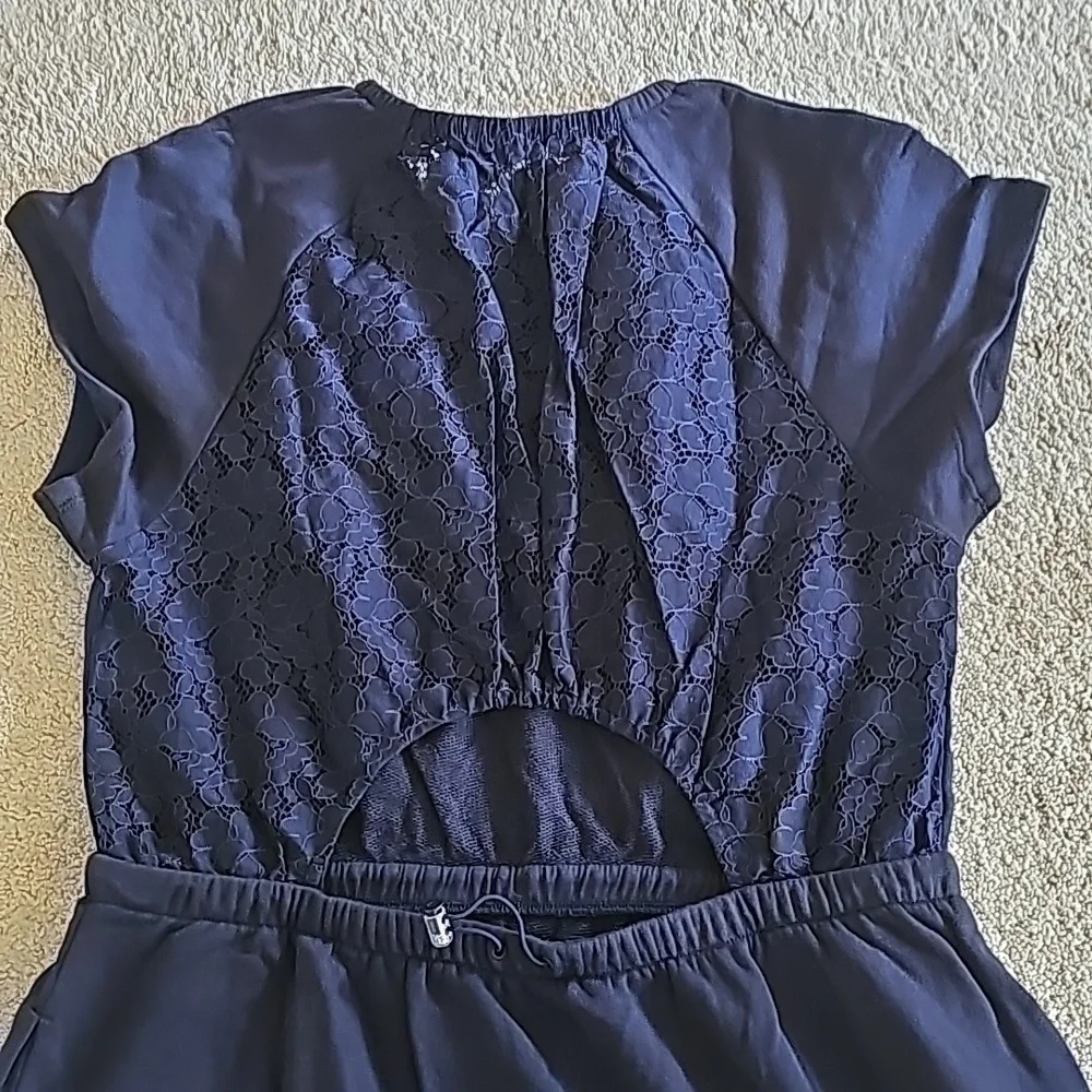 Kate Spade Navy Textured Lace Dress - Picture 8 of 9